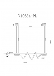 Подвесной светодиодный светильник Moderli True V10684-PL