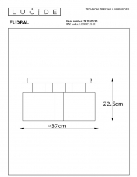 Потолочная люстра Lucide Fudral 74115/03/30