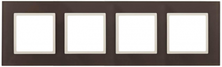Рамка 4-постовая ЭРА Elegance 14-5104-31 Б0034539