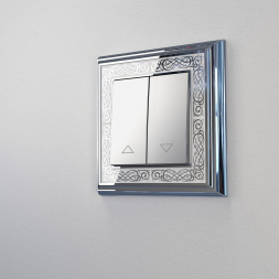 Рамка на 1 пост Werkel Palacio Gracia хром/белый W0011431 4690389159367