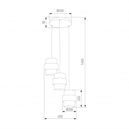 Подвесная люстра TK Lighting 5981 Calisto