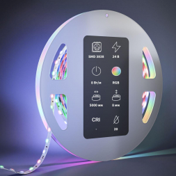 Светодиодная лента 8W/m 80LED/m 3838SMD RGB/RGBW 5M 201130