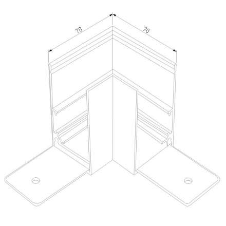 Коннектор L-образный Elektrostandard Slim Magnetic 85090/00 a057205