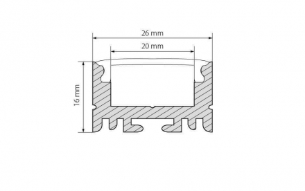 Профиль Arlight ARH-LINE-1726-2000 ANOD 018674