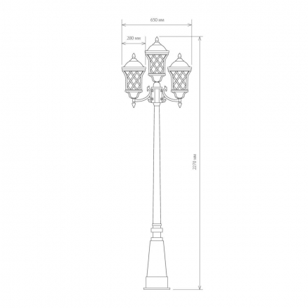 Садово-парковый светильник Elektrostandard Cassiopeya a025298