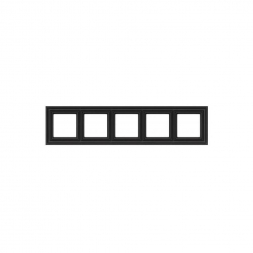 Рамка 5-постовая Liregus Retro черный матовый 29-247