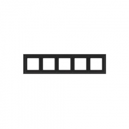 Рамка 5-постовая Liregus Retro черный матовый 29-247