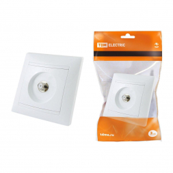Розетка телевизионная SAT TDM Electric Лама белая SQ1815-0021