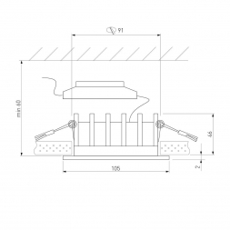 Встраиваемый светодиодный светильник Elektrostandard Combi 25068/LED a069006