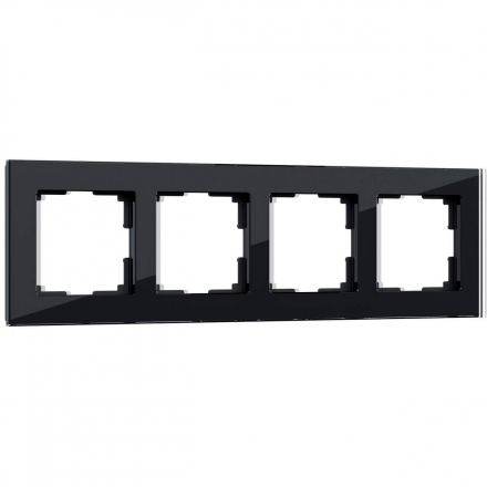 Рамка Werkel Favorit на 4 поста черный W0041108 4690389159954