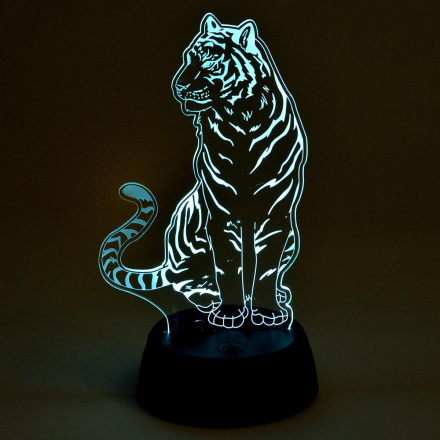 Светодиодная фигура Uniel ULI-M507 RGB/3AA Tiger/Black UL-00008402