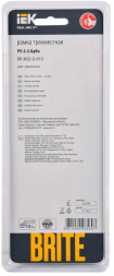 Рамка 3-постовая IEK Brite РУ-3-2-БрВа ваниль BR-M32-G-K10