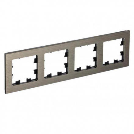 Рамка 4-постовая Schneider Electric AtlasDesign Nature Латунь ATN312204
