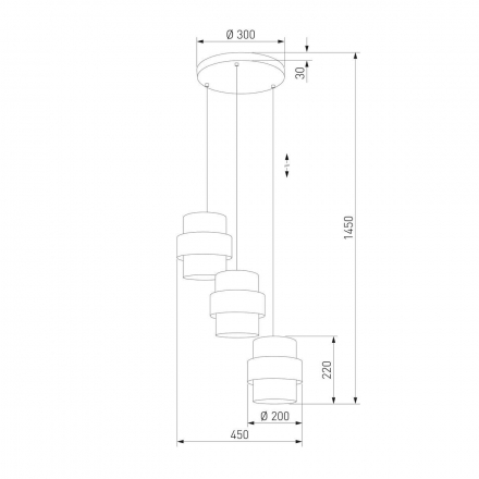 Подвесная люстра TK Lighting 6018 Calisto