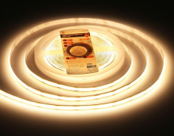 Светодиодная лента Ambrella Light 10W/m 320LED/m COB теплый белый 5M GS4651