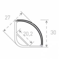 Профиль с рассеивателем SWG SF-3030 001138