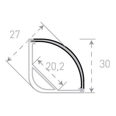 Профиль с рассеивателем SWG SF-3030 001138