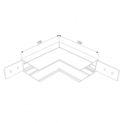 Коннектор L-образный внутренний Elektrostandard Slim Magnetic 85091/00 a057206
