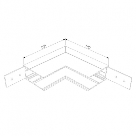 Коннектор L-образный внутренний Elektrostandard Slim Magnetic 85091/00 a057206