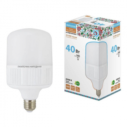 Лампа светодиодная TDM Electric Народная E27 40W 6500K матовая SQ0340-1580