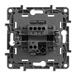 Переключатель одноклавишный Legrand Etika 10A 250V алюминий 672405