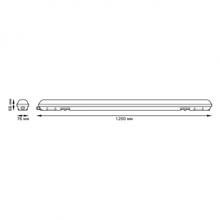 Настенно-потолочный светодиодный светильник Gauss ССП-176 Evo 864425236
