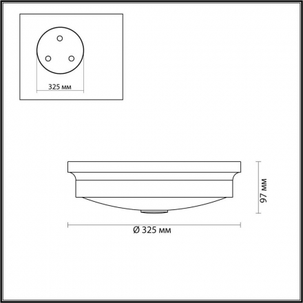 Настенно-потолочный светильник Odeon Light Walli Marsei 4825/3C