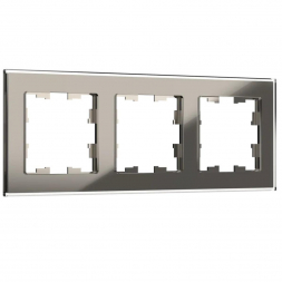 Рамка 3-постовая IEK Brite РУ-3-2-БрД дымчатая BR-M32-G-K30