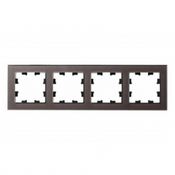 Рамка 4-постовая Schneider Electric AtlasDesign Nature мокко ATN320604