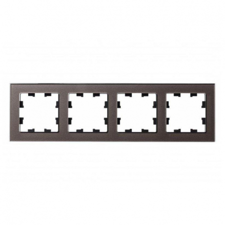 Рамка 4-постовая Schneider Electric AtlasDesign Nature мокко ATN320604