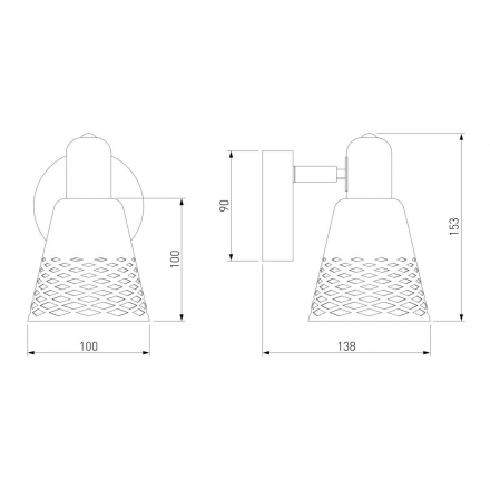 Настенный светильник Eurosvet 20053/1 хром
