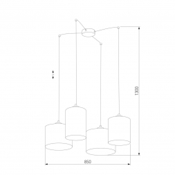 Подвесная люстра TK Lighting 6585 Juta