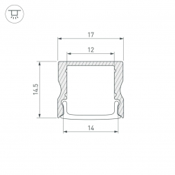 Профиль Arlight LINE-1715-2000 WHITE 044259