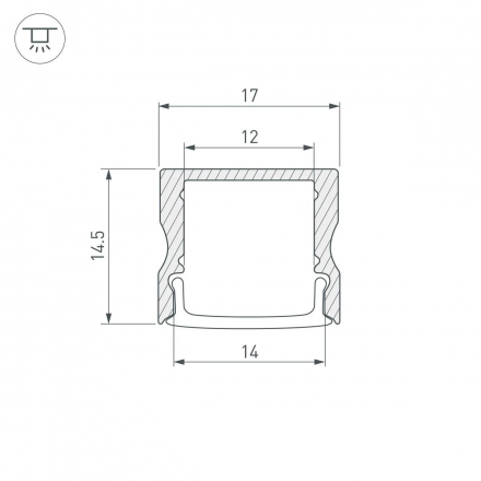 Профиль Arlight LINE-1715-2000 WHITE 044259