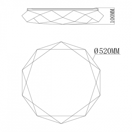 Потолочный светодиодный светильник De Markt Ривз 9 674014801
