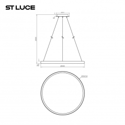 Подвесной светодиодный светильник ST Luce Satellite SL6015.403.01