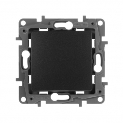Переключатель одноклавишный Legrand Etika 10A 250V антрацит 672605