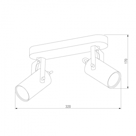 Спот TK Lighting 6503 Redo Black