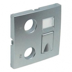 Лицевая панель Efapel Logus 90 розеток R-TV-RJ45/R-TV-RJ45-FO алюминий 90774 TAL