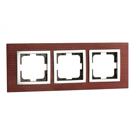 Рамка 3-постовая Mono Electric Style черешня 107-500000-162