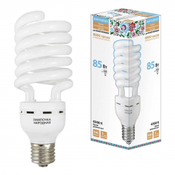 Лампа люминесцентная TDM Electric Народная E40 85W 6500K матовая SQ0347-0045