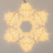 Светодиодная фигура Ardecoled Снежинка ARD-Snowflake-M10-1000x900-576Led Warm 034259