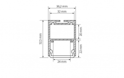 Профиль Arlight ARH-LINE-3750A-2000 ANOD 019615