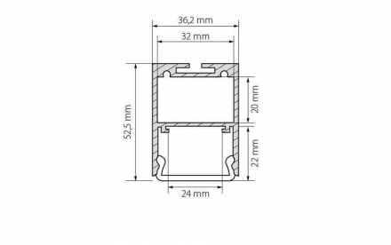 Профиль Arlight ARH-LINE-3750A-2000 ANOD 019615