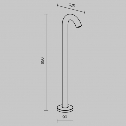 Уличный светодиодный светильник Maytoni Lumi O476FL-L4GF3K