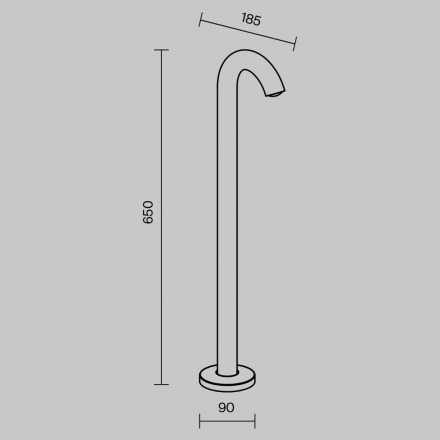 Уличный светодиодный светильник Maytoni Lumi O476FL-L4GF3K