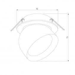 Встраиваемый светодиодный спот Elektrostandard Uno 25092/LED a065455