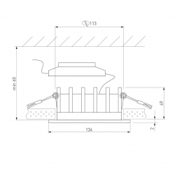 Встраиваемый светодиодный светильник Elektrostandard Combi 25069/LED a069009