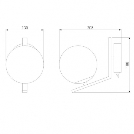 Бра Eurosvet Shape 70131/1 хром