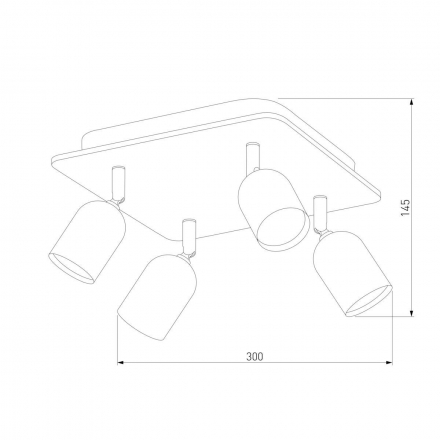 Спот TK Lighting 3297 Top Wood